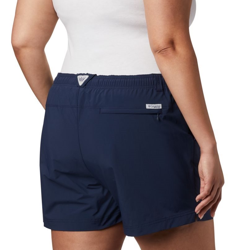 Women's Columbia PFG Backcast Water Shorts Navy | Plus Size CA-U1ALC